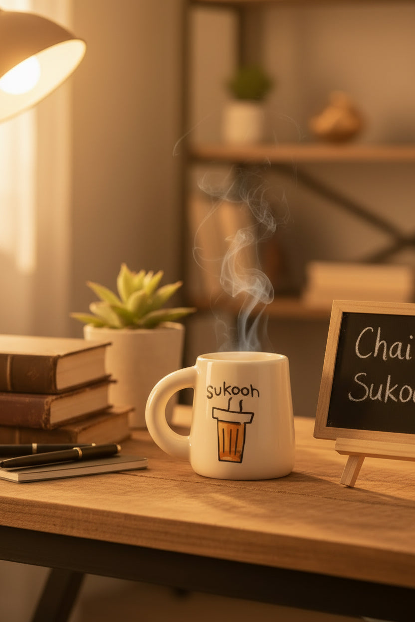 Sukoon and Kadak Chai mugs