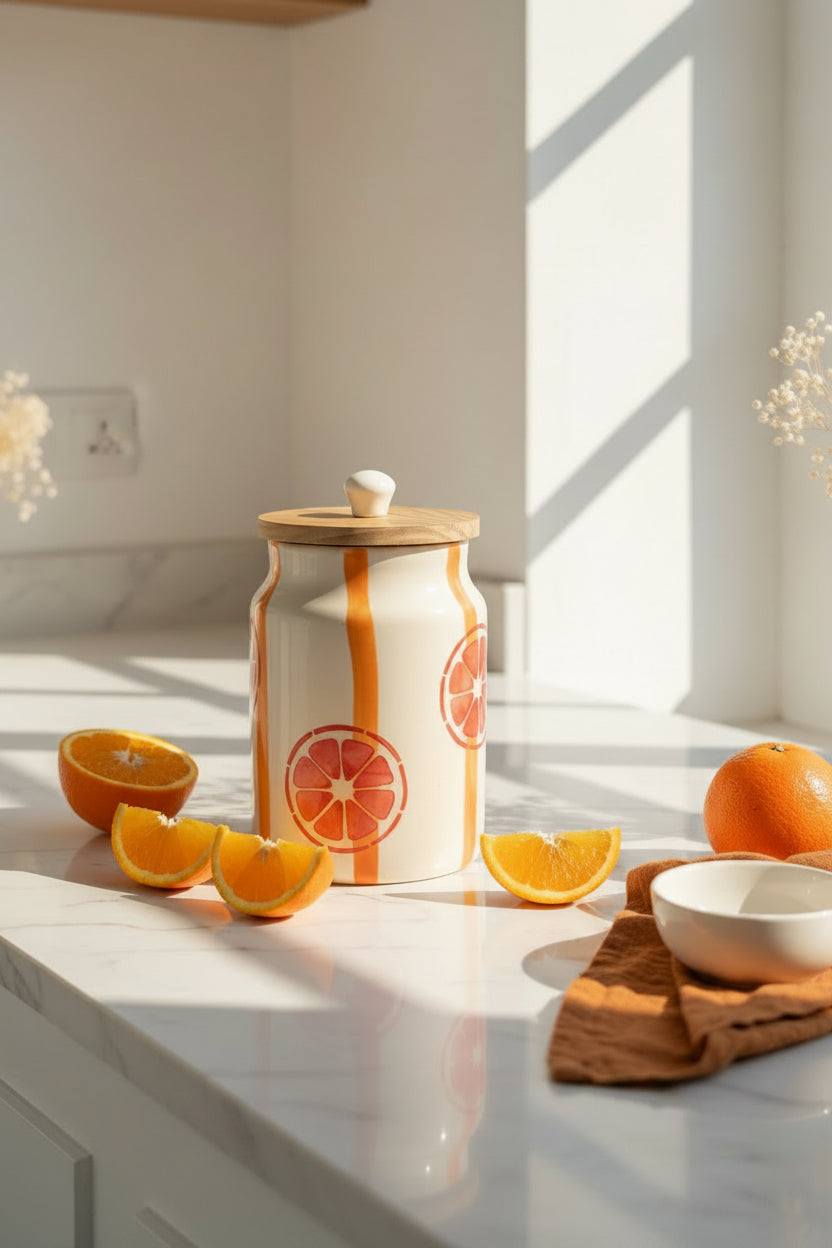 🍊 Summer Orchard Ceramic Jar Collection 🍉