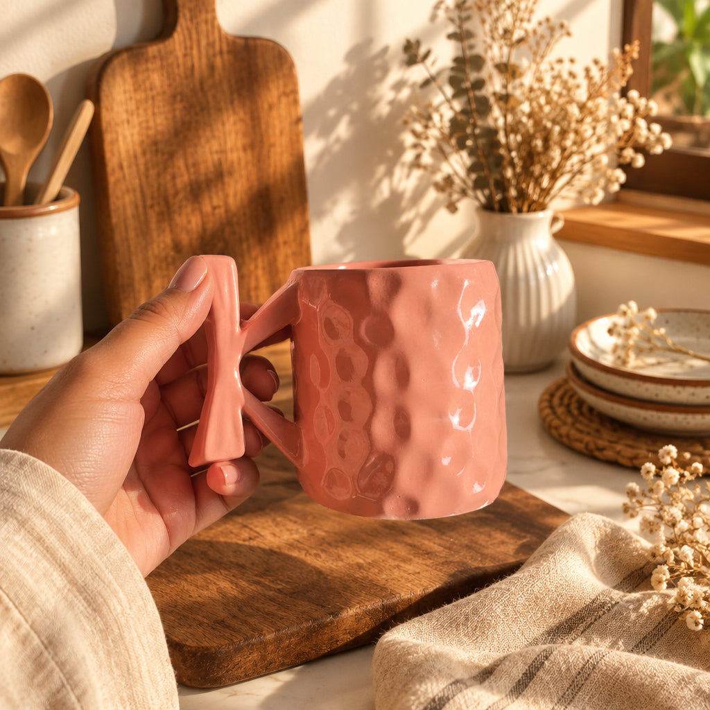 Bow Belle  Ceramic Mug – 300 mL 🎀💗(Set of 1)