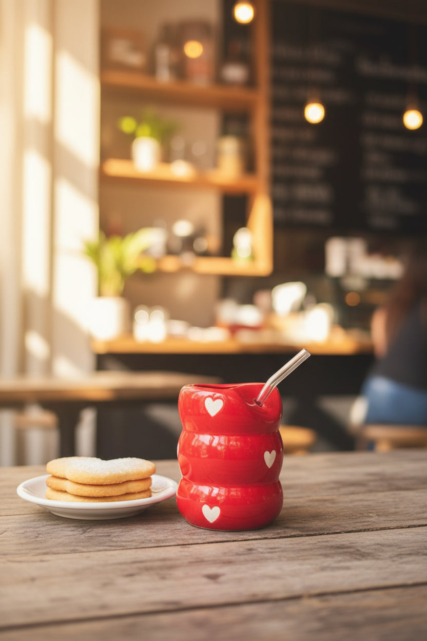 Ceramic Sippers with straw
