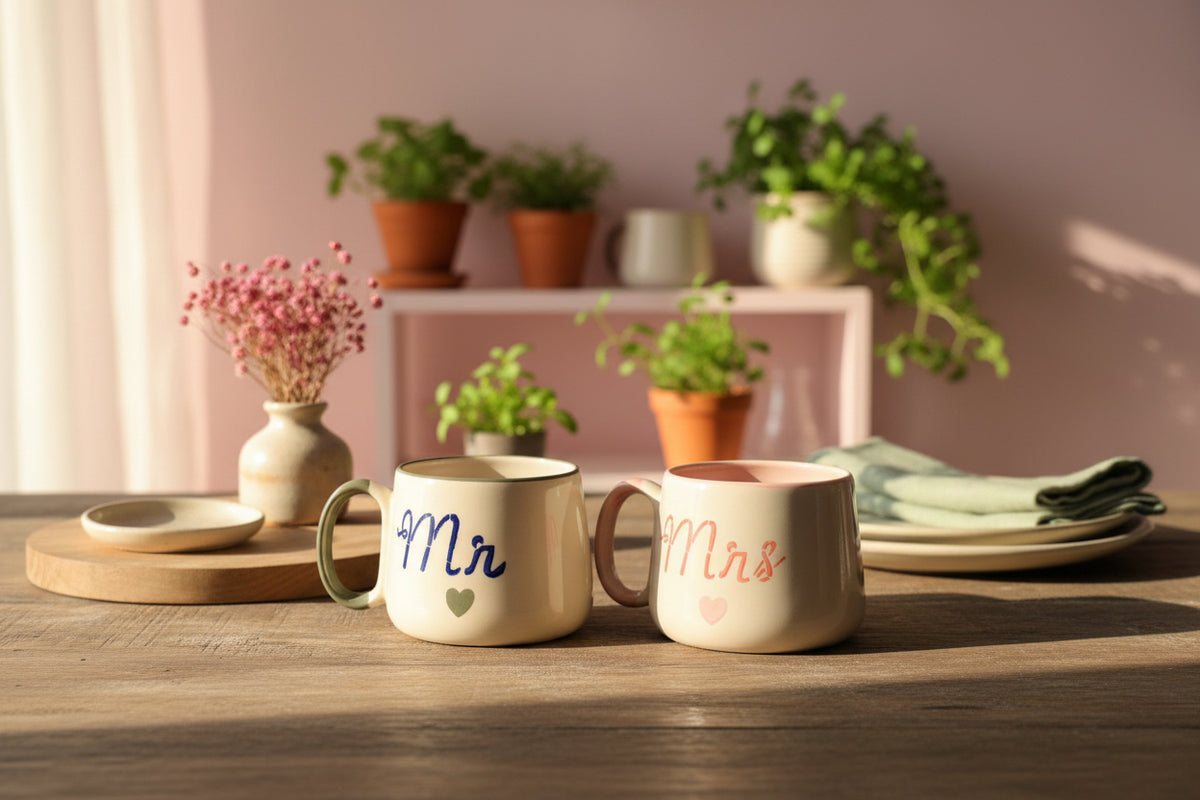 Mr and Mrs mug ( set of 2 )