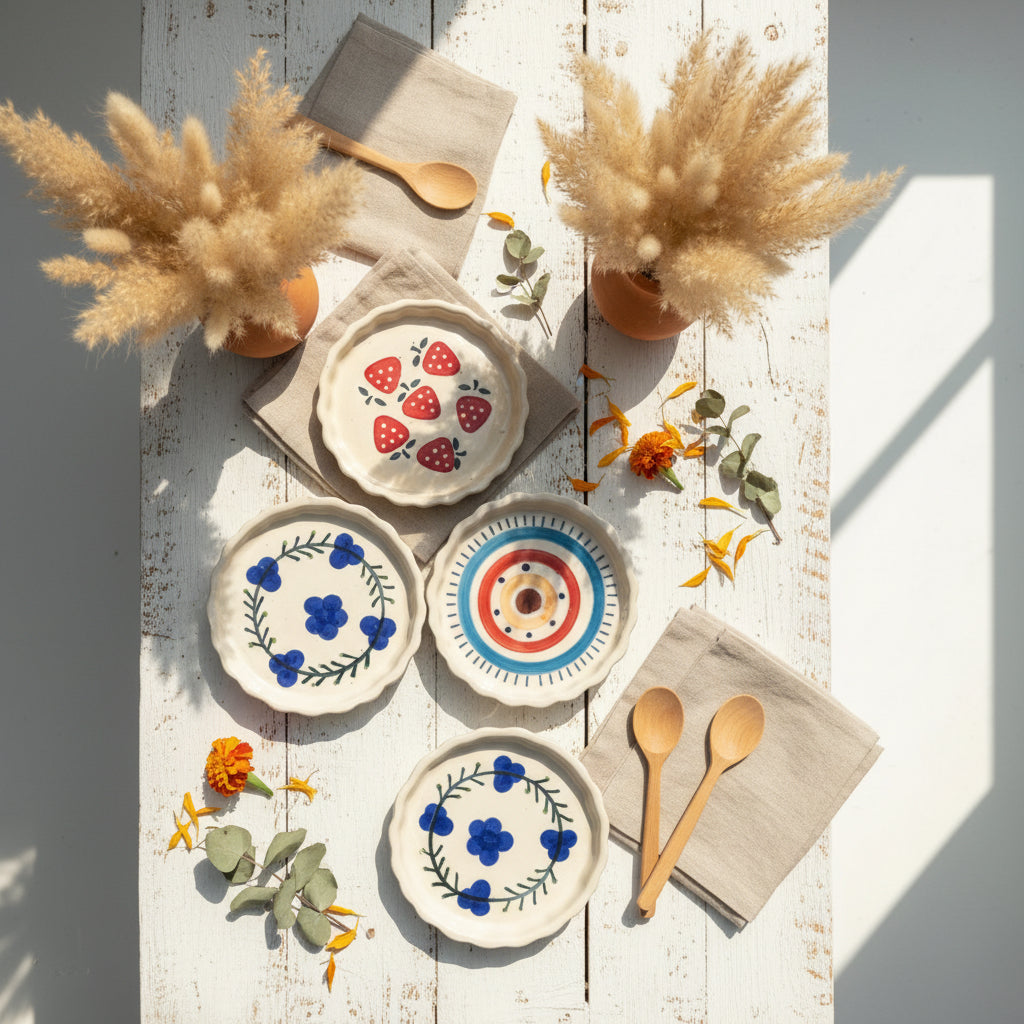 Berry & Boho Mini Ceramic Cookie Plate – 4 Inch

(set of 1)