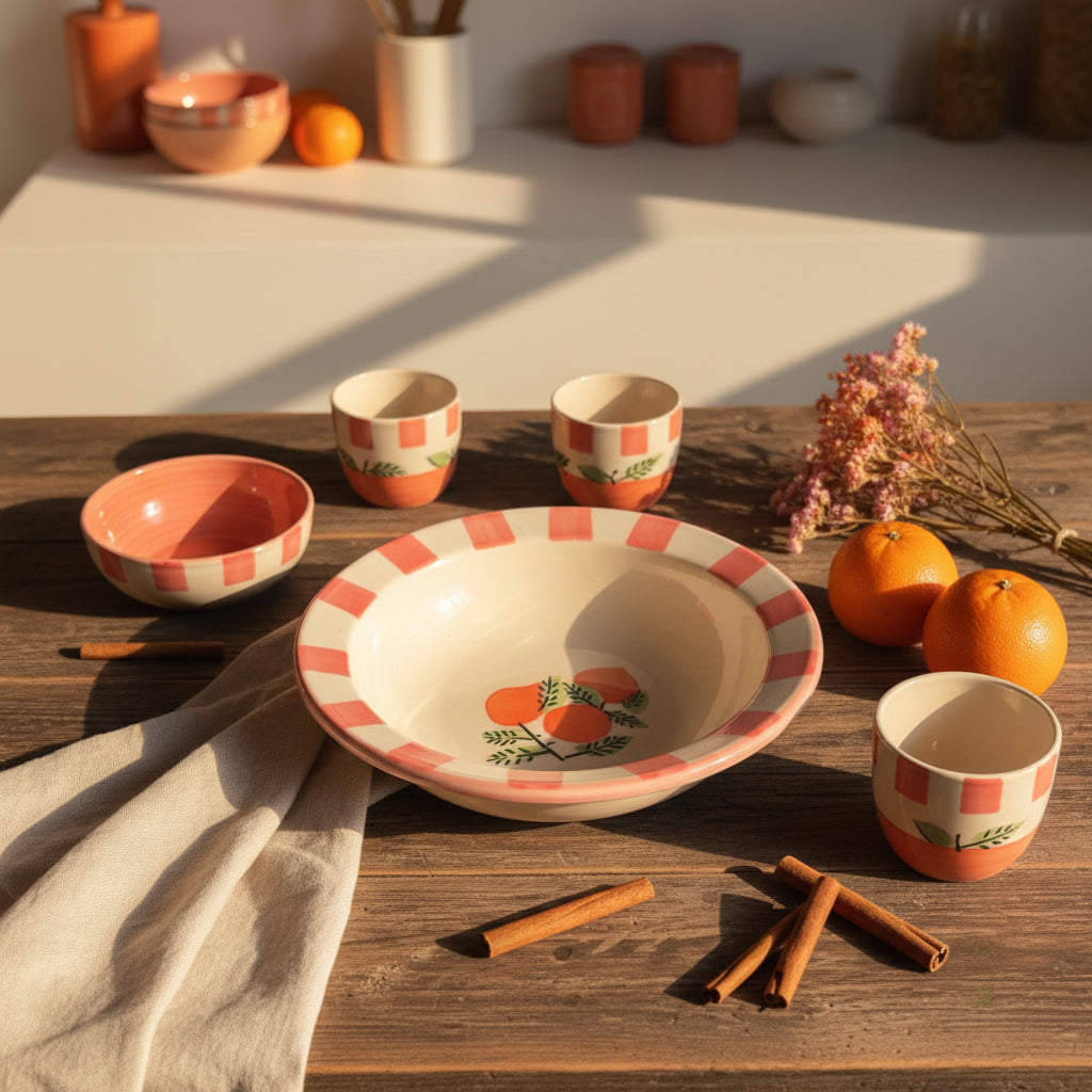 🍝 Collection Name: Pasta Party Ceramic Plates (Set of 1)