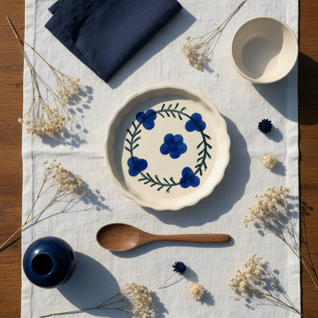 Berry & Boho Mini Ceramic Cookie Plate – 4 Inch

(set of 1)