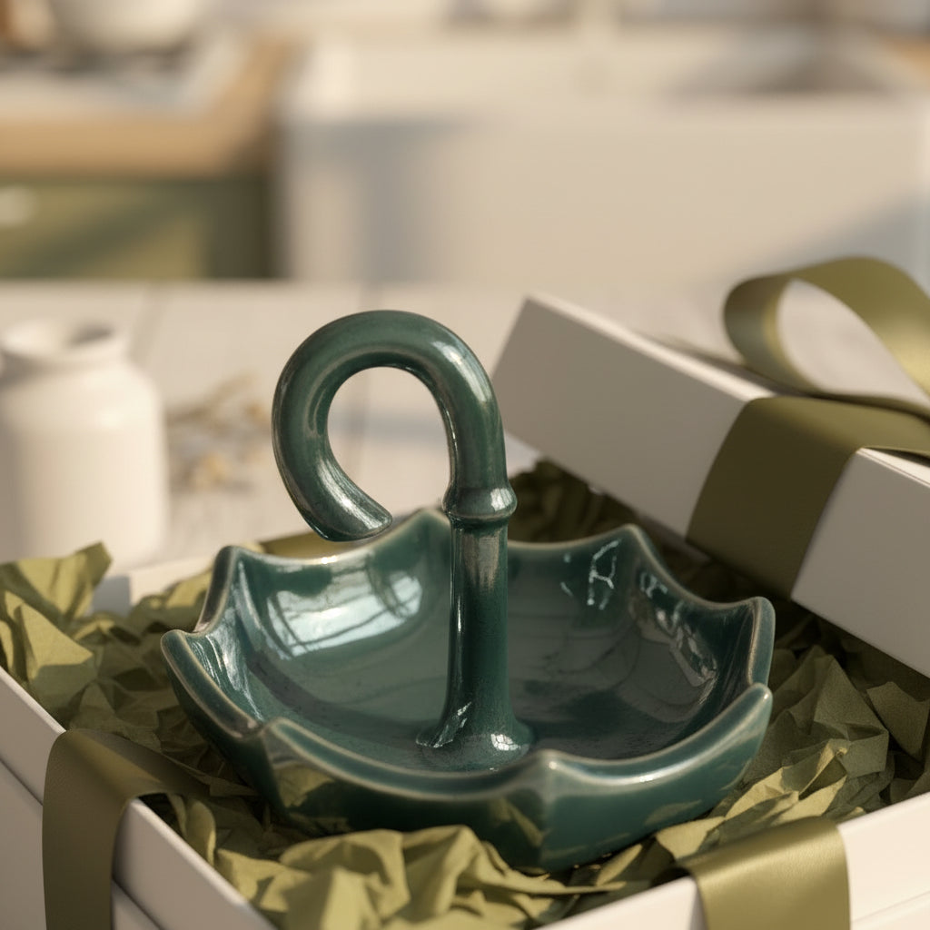 ☂️ Umbrella Charm Ceramic Platter (Set of 1)