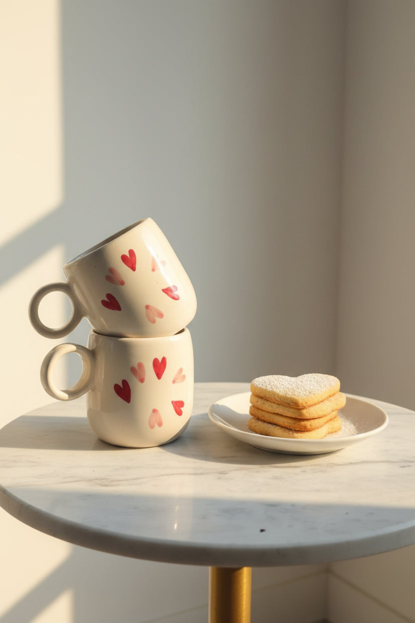 Sweet hearts ceramic mug