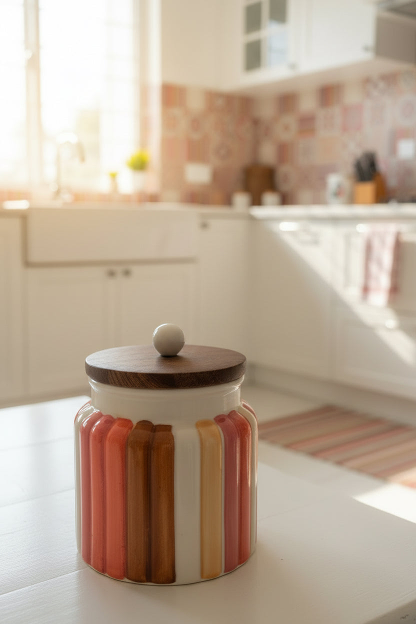Handpainted Airtight jars 500 mL