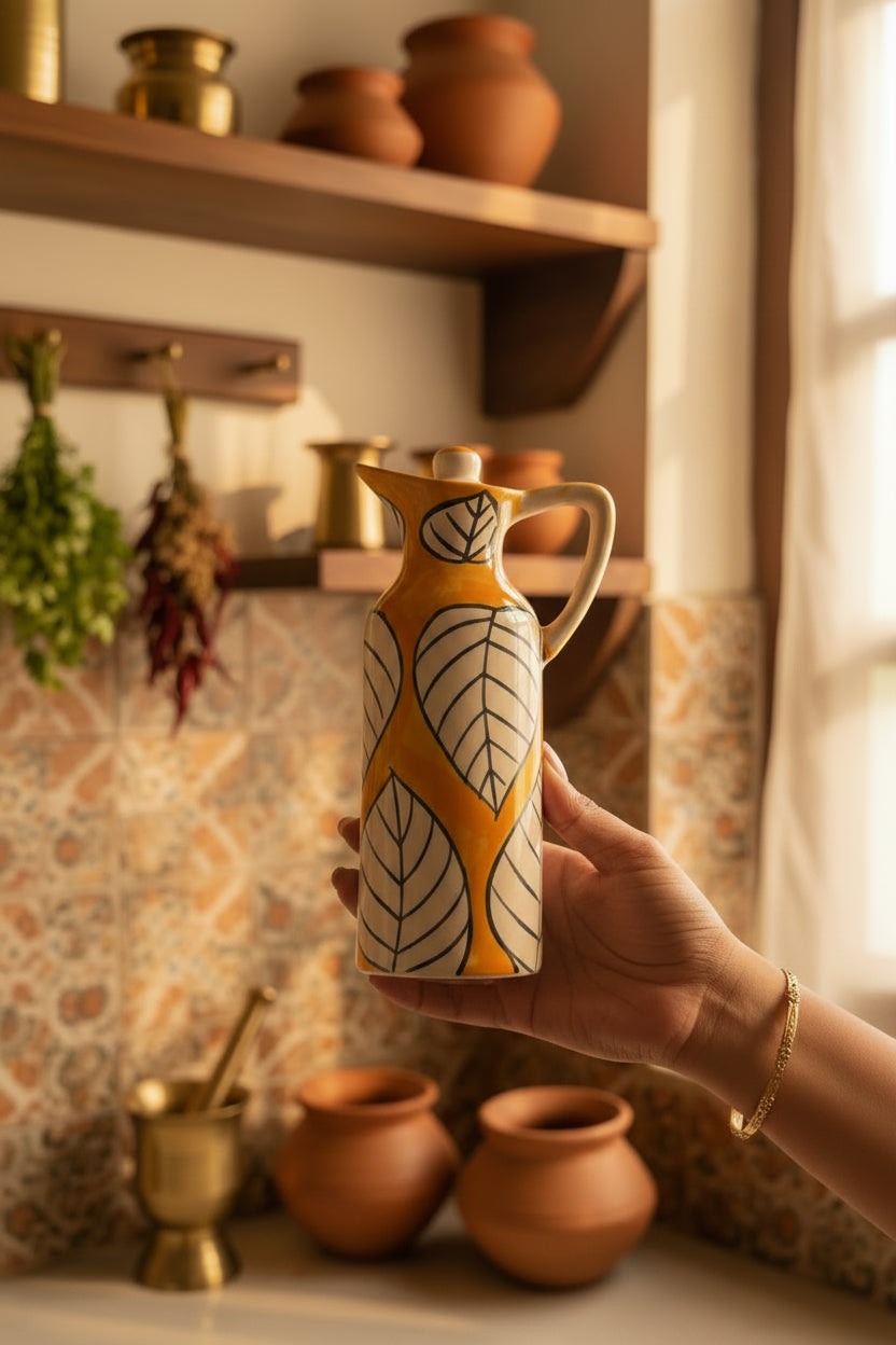 Handpainted oil dispenser 350 mL