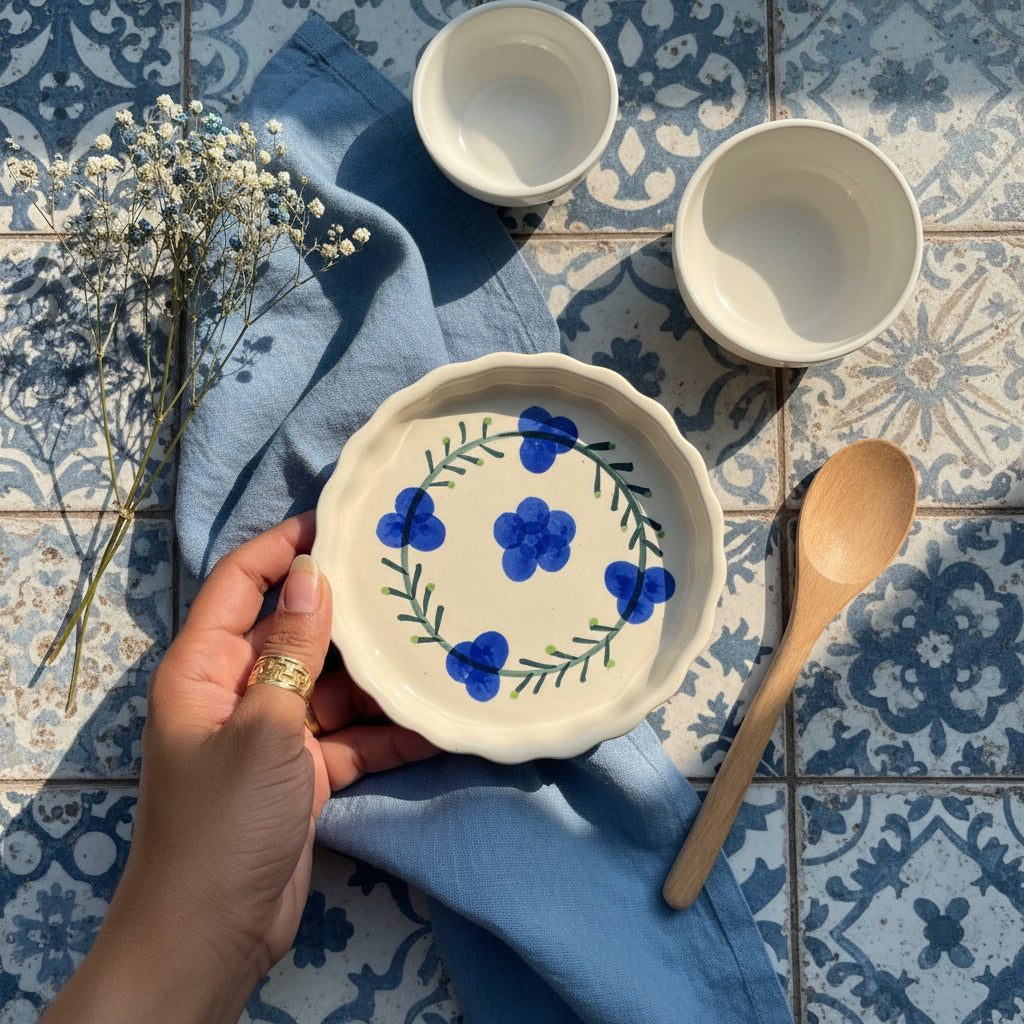 Berry & Boho Mini Ceramic Cookie Plate – 4 Inch

(set of 1)