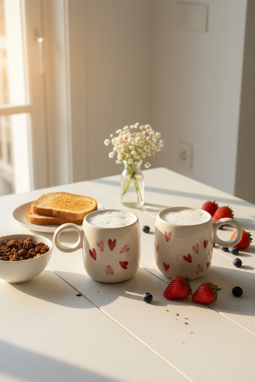 Sweet hearts ceramic mug