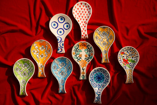 My Crockery Shop Ceramic Spoon Rest – Handcrafted Kitchen Essential