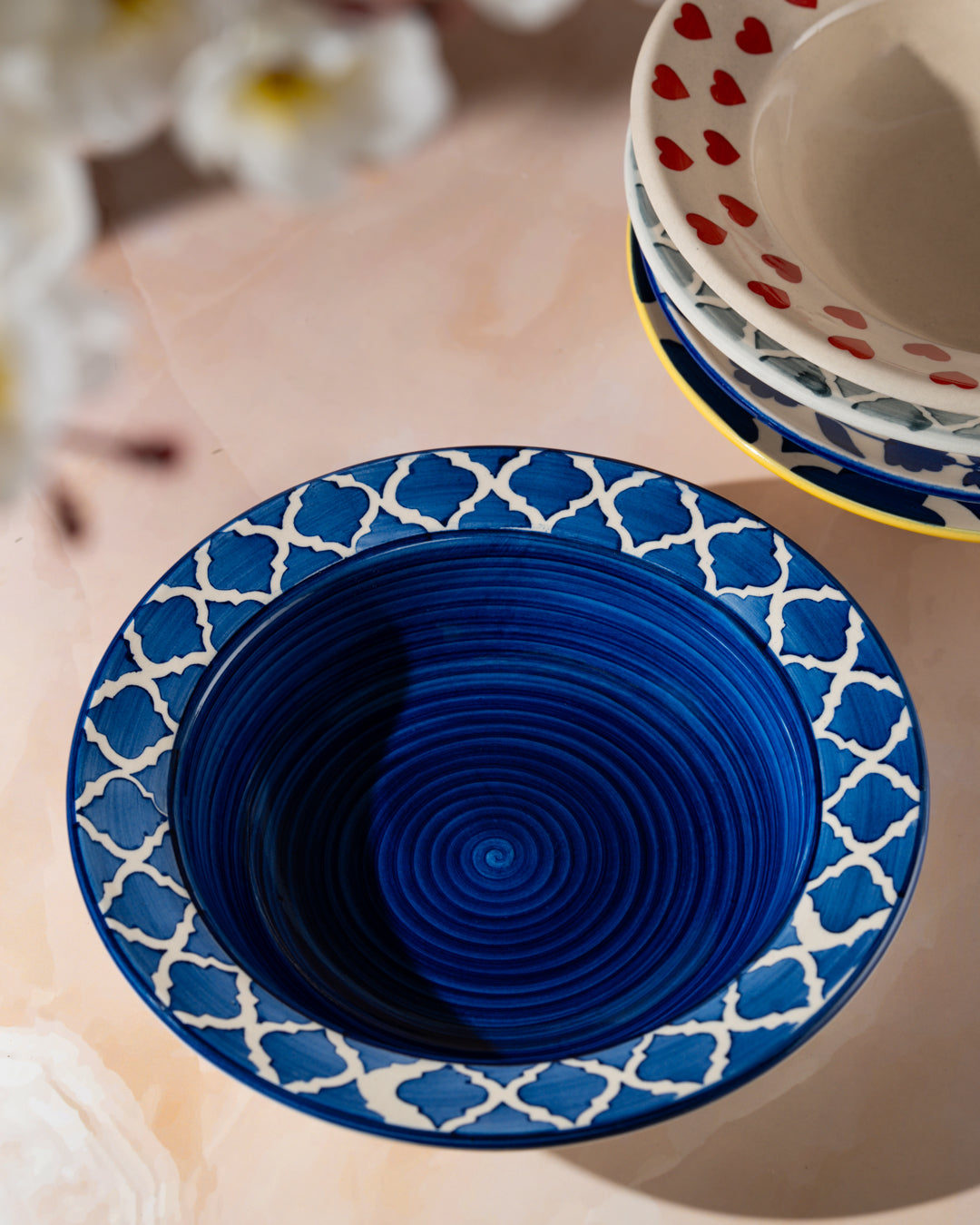 My Crockery Shop Handcrafted Ceramic Pasta Plates – Set of 1