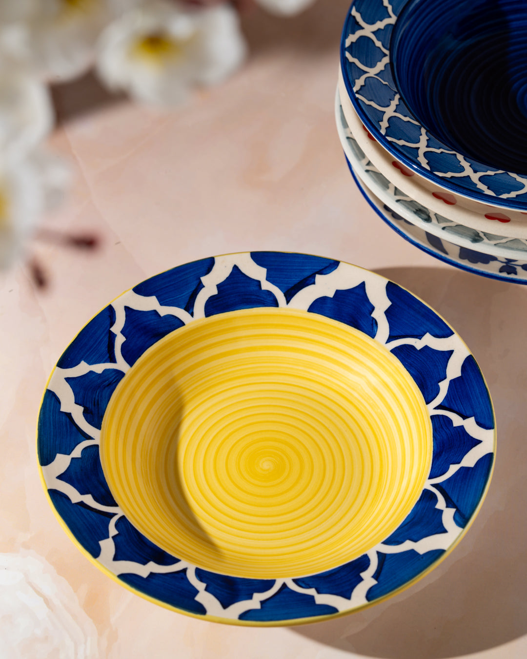 My Crockery Shop Handcrafted Ceramic Pasta Plates – Set of 1