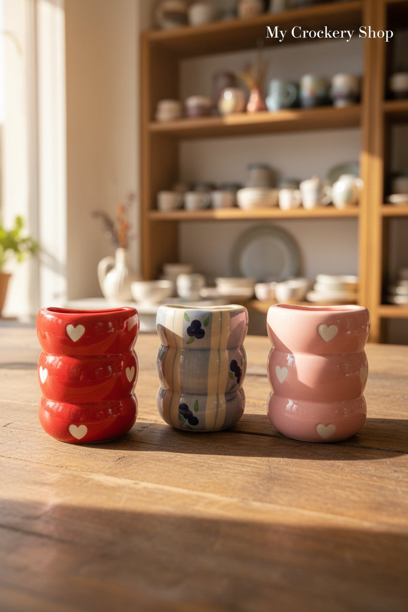 Ceramic Sippers with straw