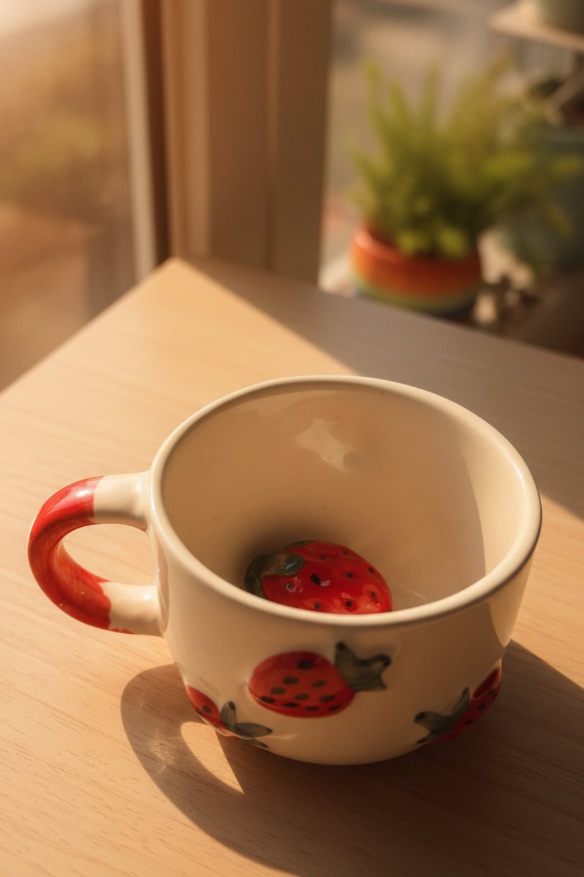 My Crockery Shop Strawberry  Surprise mug