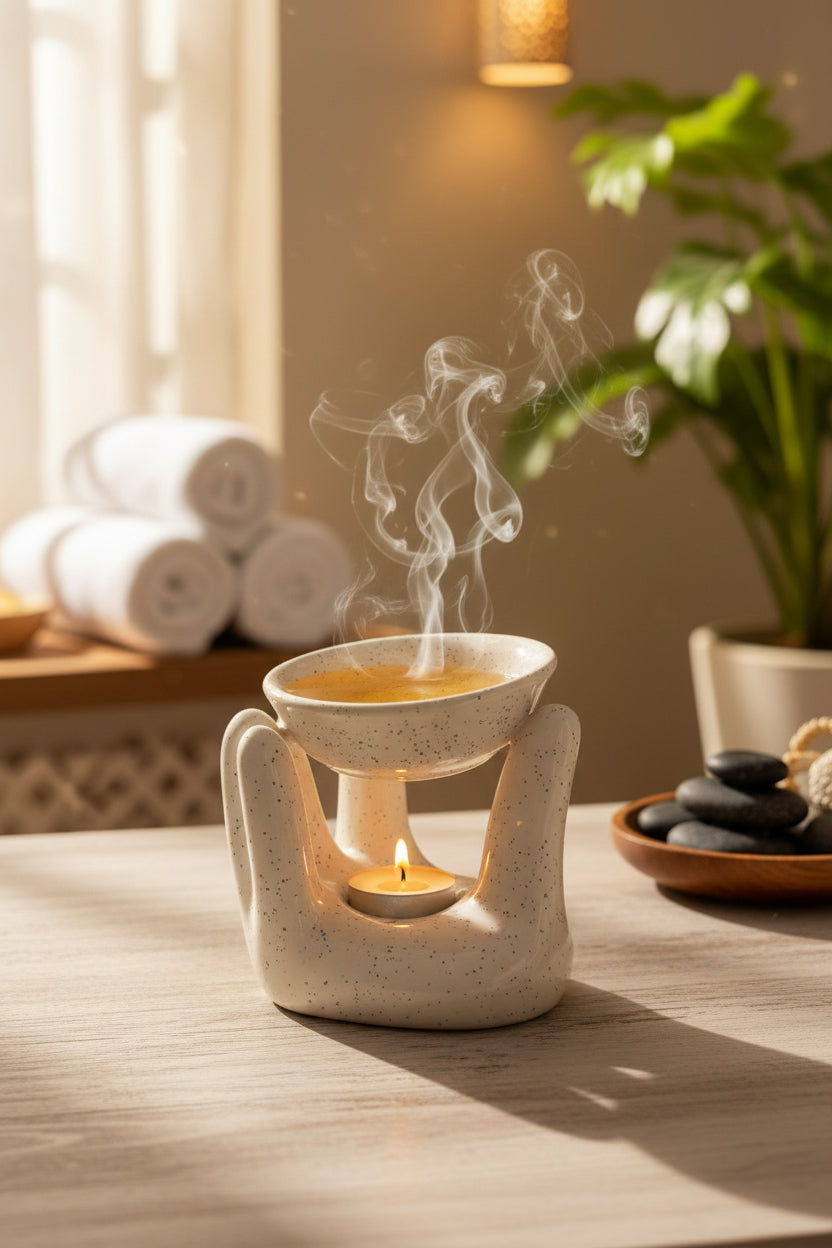 Palm of Light candle holder