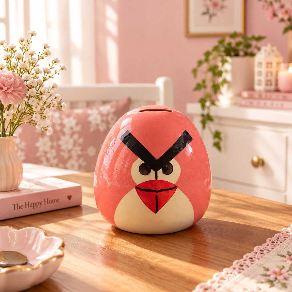 🐦 Angry Bird Ceramic Money Bank Set of 1)