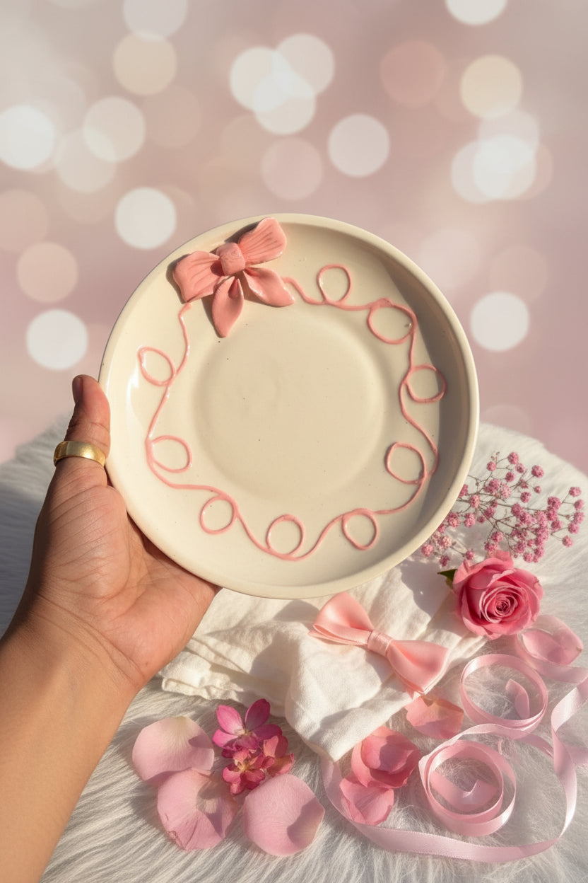 🌸 Love & Little Things Ceramic Plate Collection( Set of 1 )