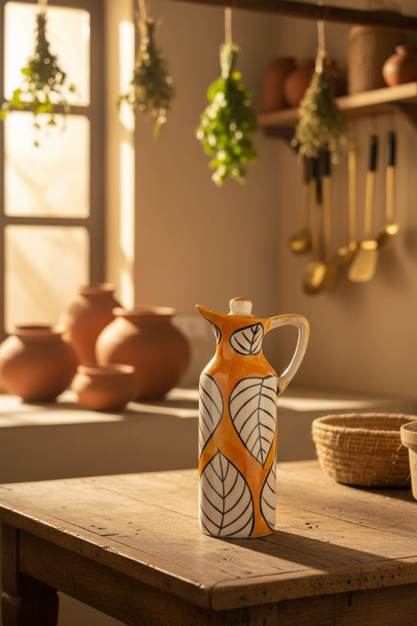 Handpainted oil dispenser 350 mL