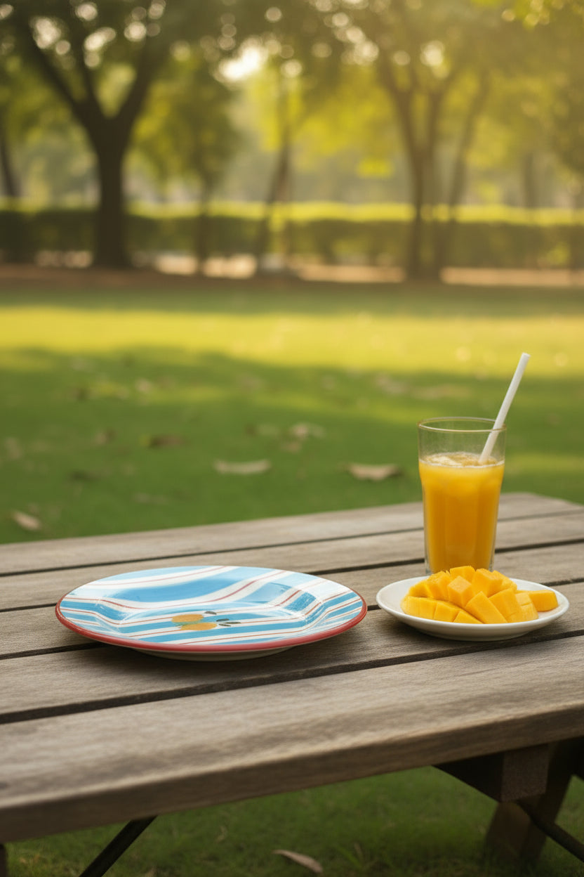 My Crockery Shop Stripe Pasta plates