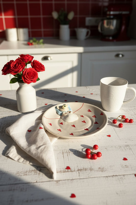 🌸 Love & Little Things Ceramic Plate Collection( Set of 1 )