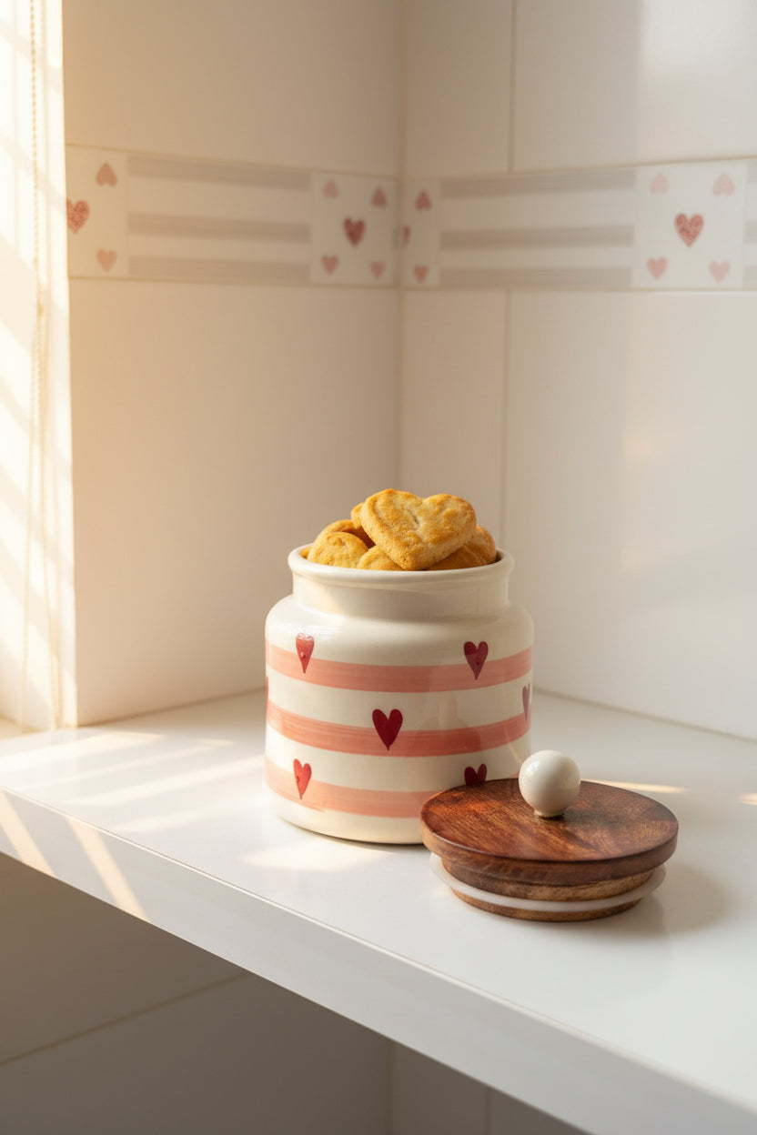 Handpainted Airtight jars 500 mL