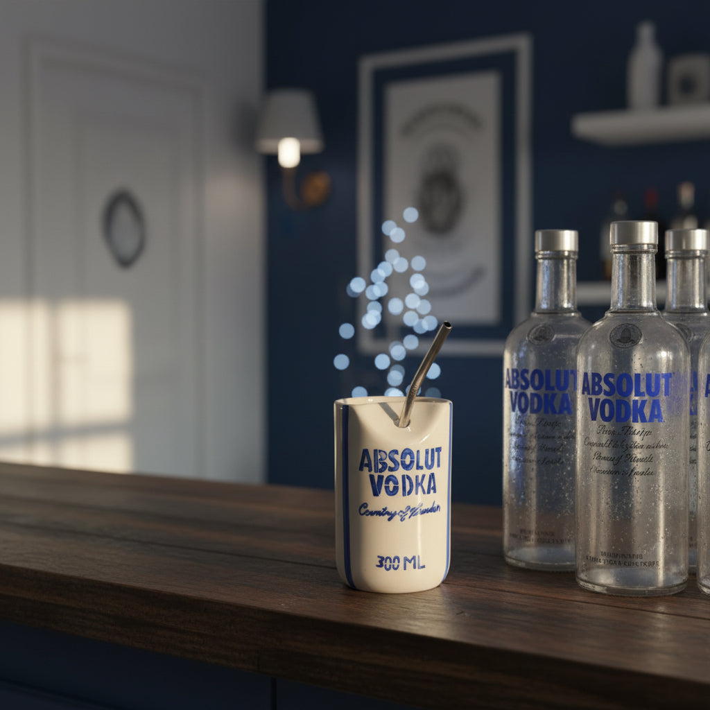Absolut Vintage Ceramic Sipper (Set of 1)