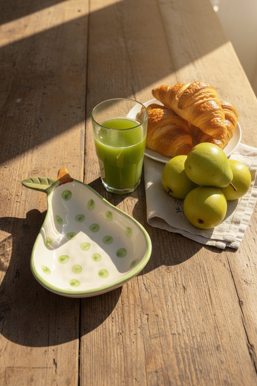 My Crockery Shop Orange and green polka bowl