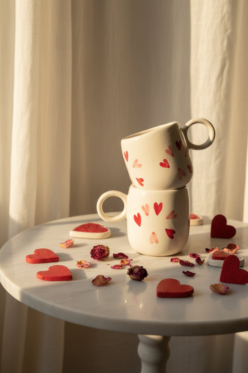 Sweet hearts ceramic mug