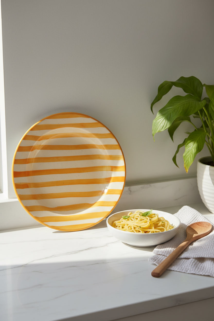 My Crockery Shop Stripe Pasta plates