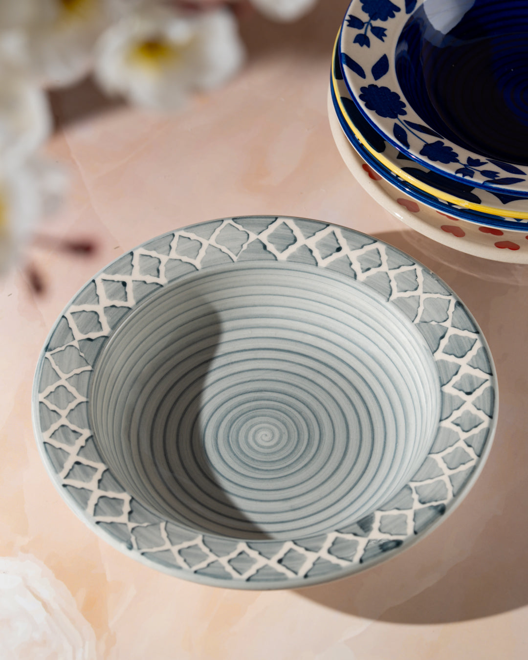 My Crockery Shop Handcrafted Ceramic Pasta Plates – Set of 1