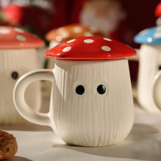 My Crockery Shop Cozy Mushroom Ceramic Mugs- Single