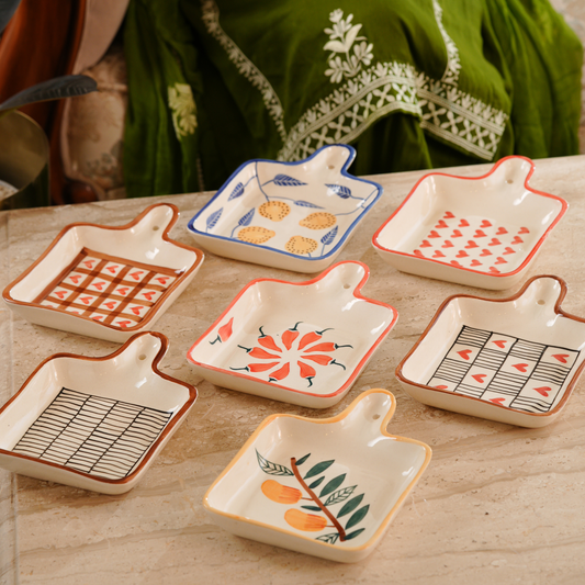 My Crockery Shop Whimsy Square Snack Plate