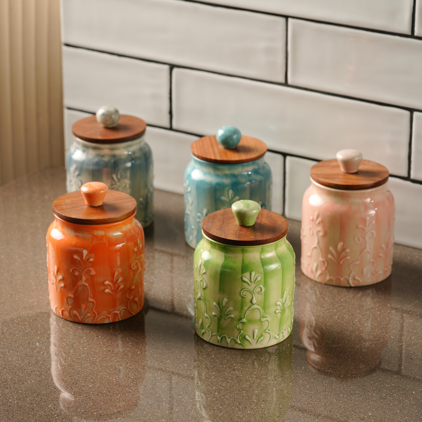 My Crockery Shop Handcrafted Ceramic Storage Jar