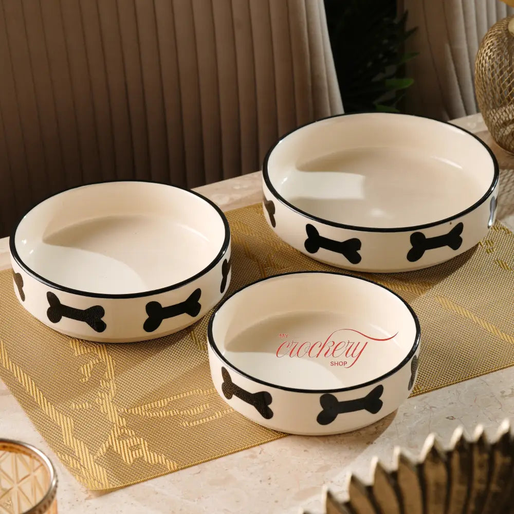 My Crockery Shop Ceramic Bowl Set - Midnight Bone - Serveware
